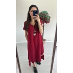 Cepli Kırmızı Elbise