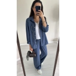 Taş Baskılı Tensel Kot Takım - Görsel 3