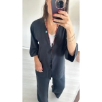Siyah  Kimono Ceketli Takım - Görsel 3
