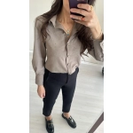 Işıltılı Bej Gömlek - Görsel 2