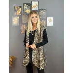 Leopar Detaylı Hırka - Görsel 2