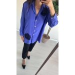 Siyah İşleme Detaylı Gömlek
