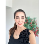 Gül Broşlu Siyah Elbise - Görsel 2