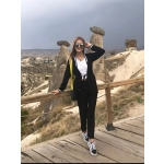 Kolu Şeritli Ceketli Takım
