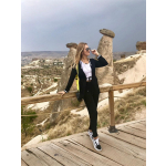 Kolu Şeritli Ceketli Takım - Görsel 3