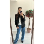 Siyah Kaşe Bomber Ceket - Görsel 2