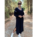 Kol-Yaka Şerit Detaylı Elbise