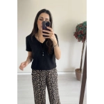 Siyah V Yaka Tunik