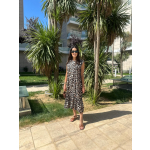 Leopar Desenli Yazlık Elbise - Görsel 3